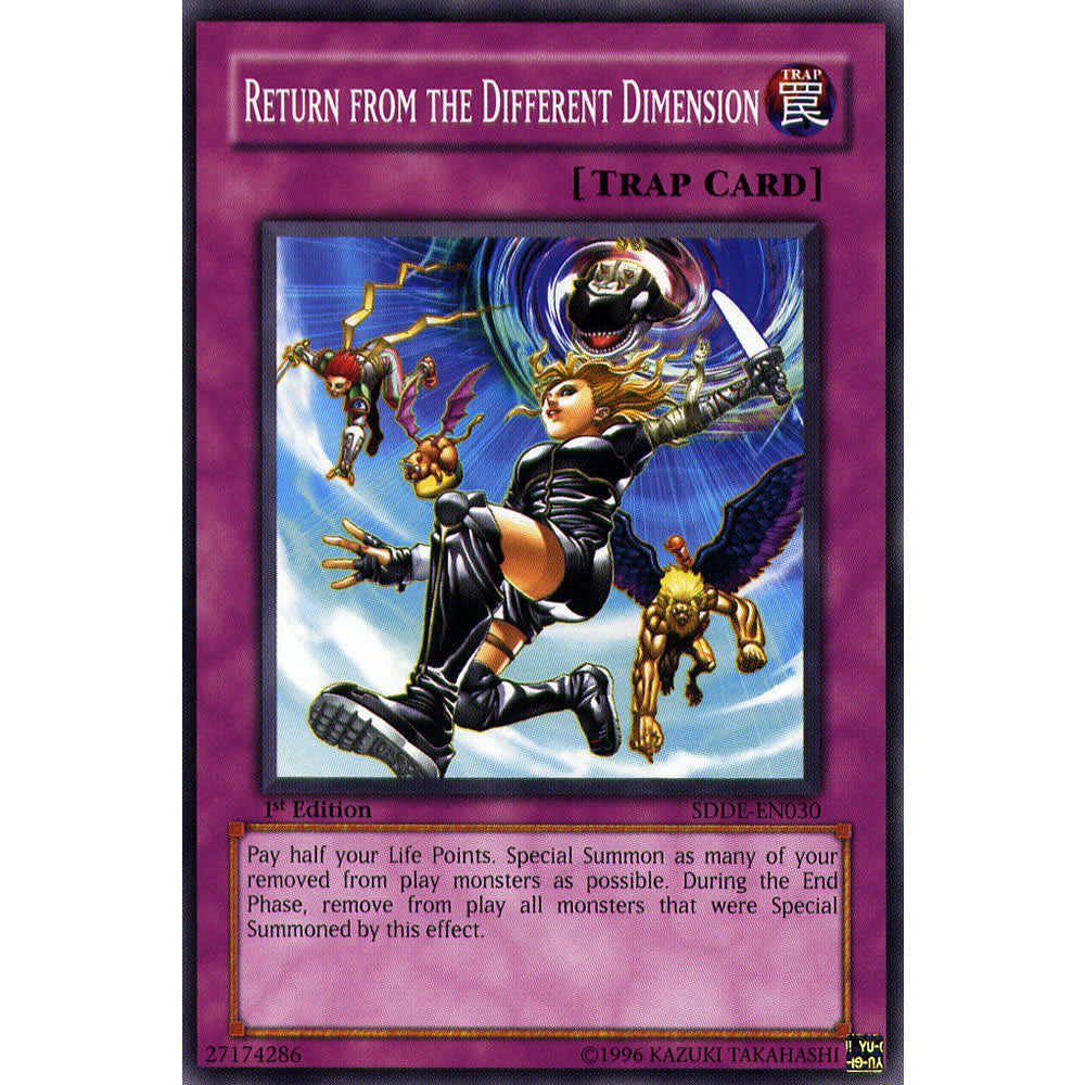 Return from the Different Dimension SDDE-EN030 Yu-Gi-Oh! Card from the Dark Emperor Set