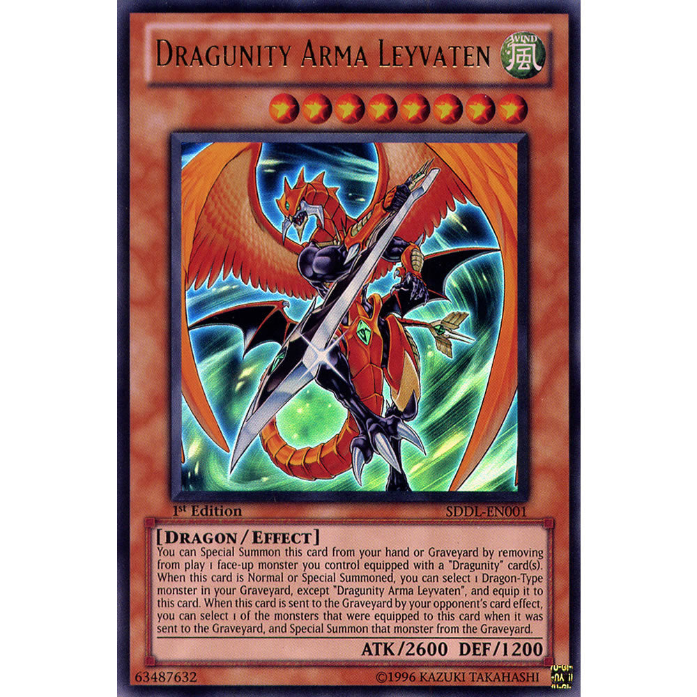 Dragunity Arma Leyvaten SDDL-EN001 Yu-Gi-Oh! Card from the Dragunity Legion Set