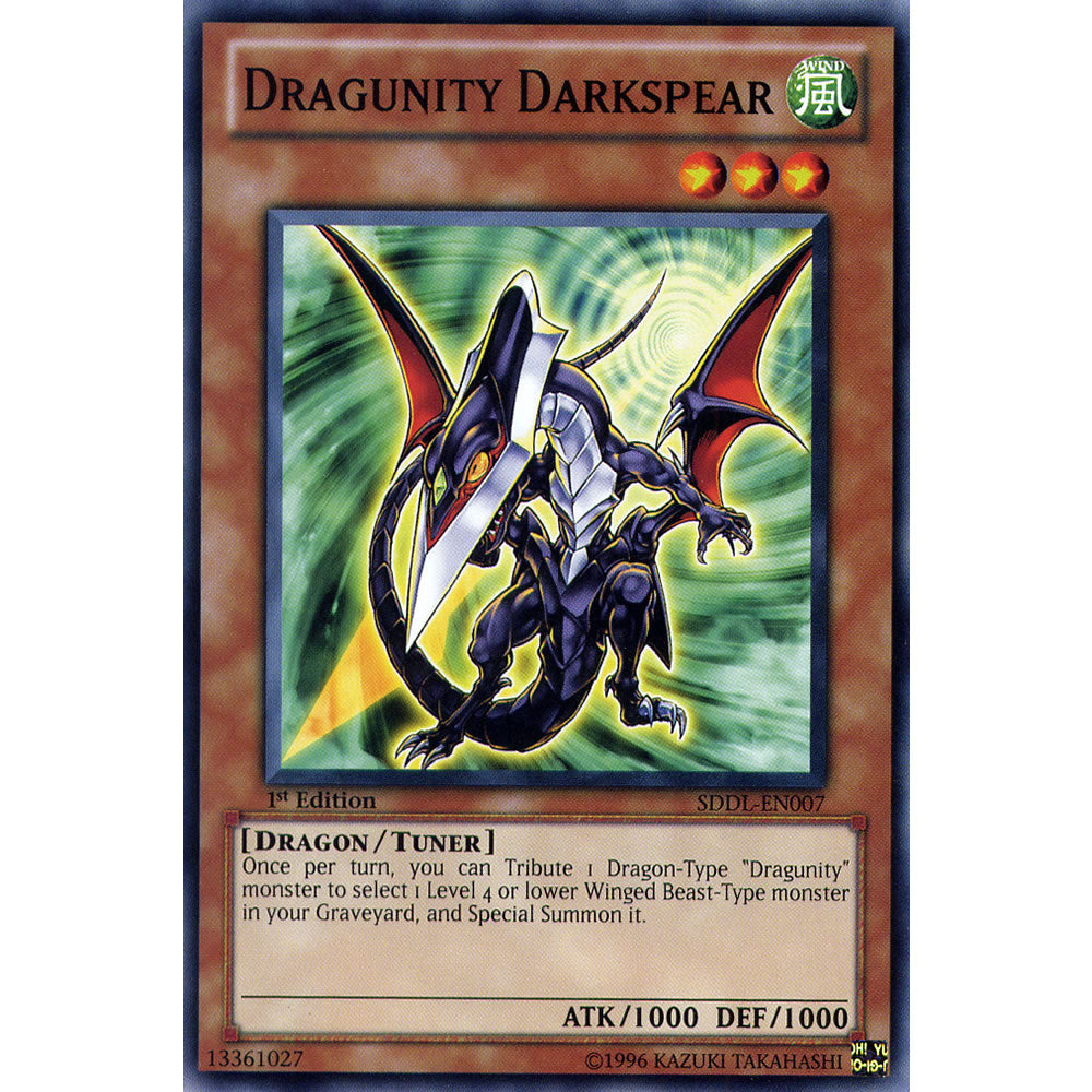 Dragunity Darkspear SDDL-EN007 Yu-Gi-Oh! Card from the Dragunity Legion Set