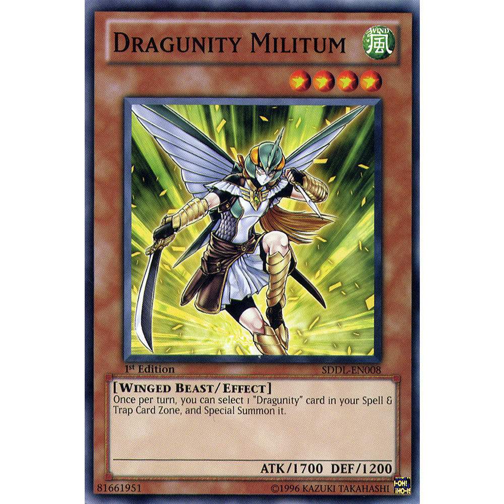 Dragunity Militum SDDL-EN008 Yu-Gi-Oh! Card from the Dragunity Legion Set