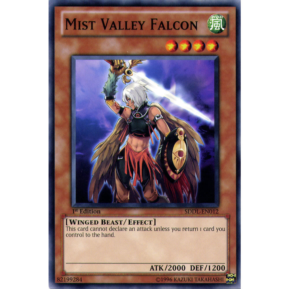 Mist Valley Falcon SDDL-EN012 Yu-Gi-Oh! Card from the Dragunity Legion Set