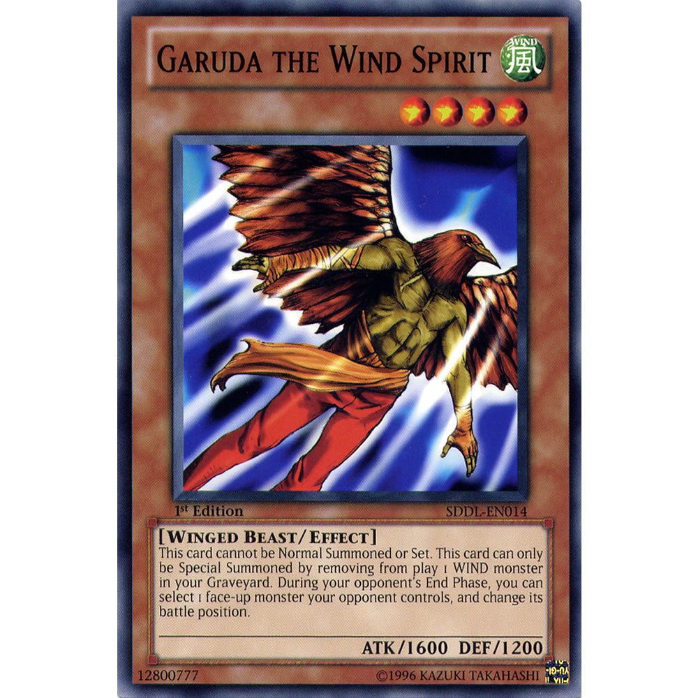 Garuda the Wind Spirit SDDL-EN014 Yu-Gi-Oh! Card from the Dragunity Legion Set