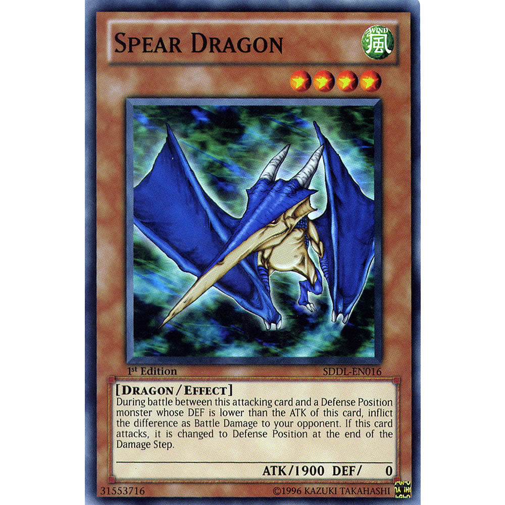 Spear Dragon SDDL-EN016 Yu-Gi-Oh! Card from the Dragunity Legion Set