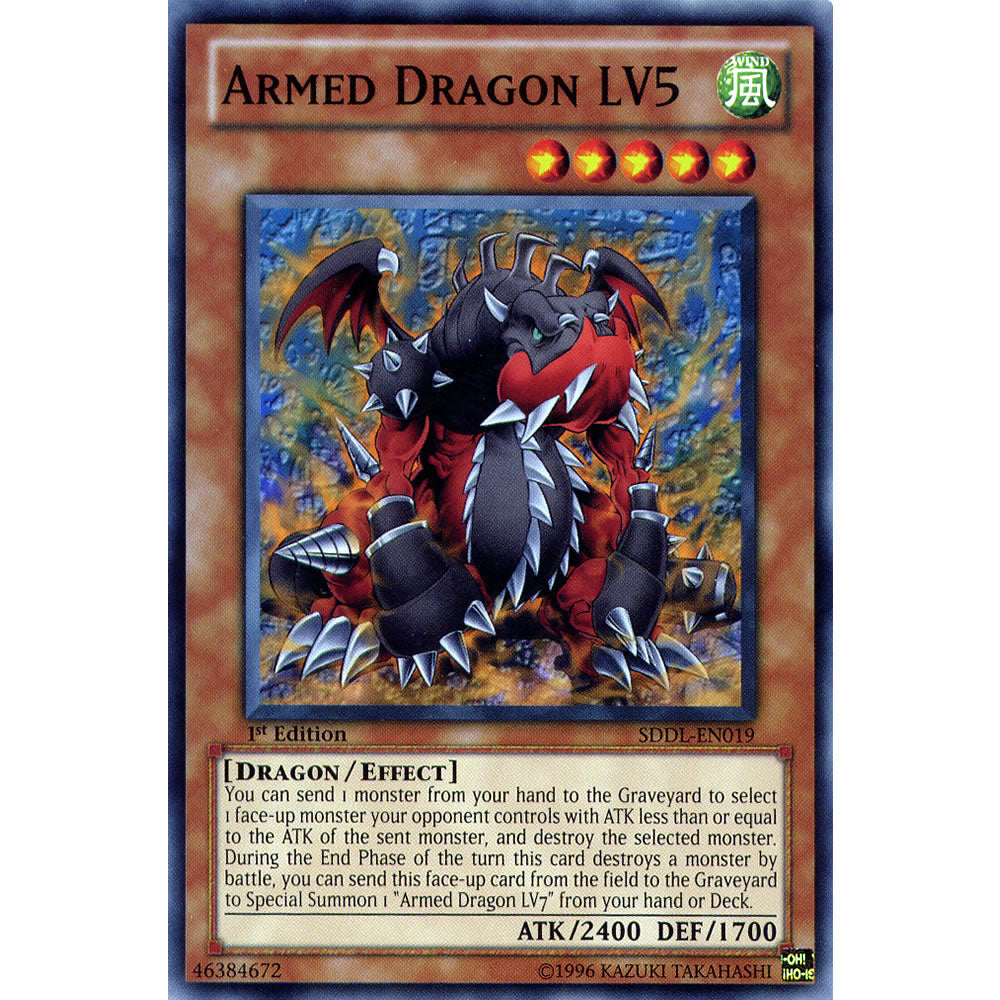 Armed Dragon LV5 SDDL-EN019 Yu-Gi-Oh! Card from the Dragunity Legion Set