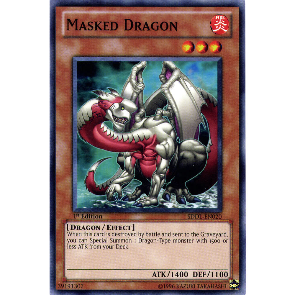 Masked Dragon SDDL-EN020 Yu-Gi-Oh! Card from the Dragunity Legion Set