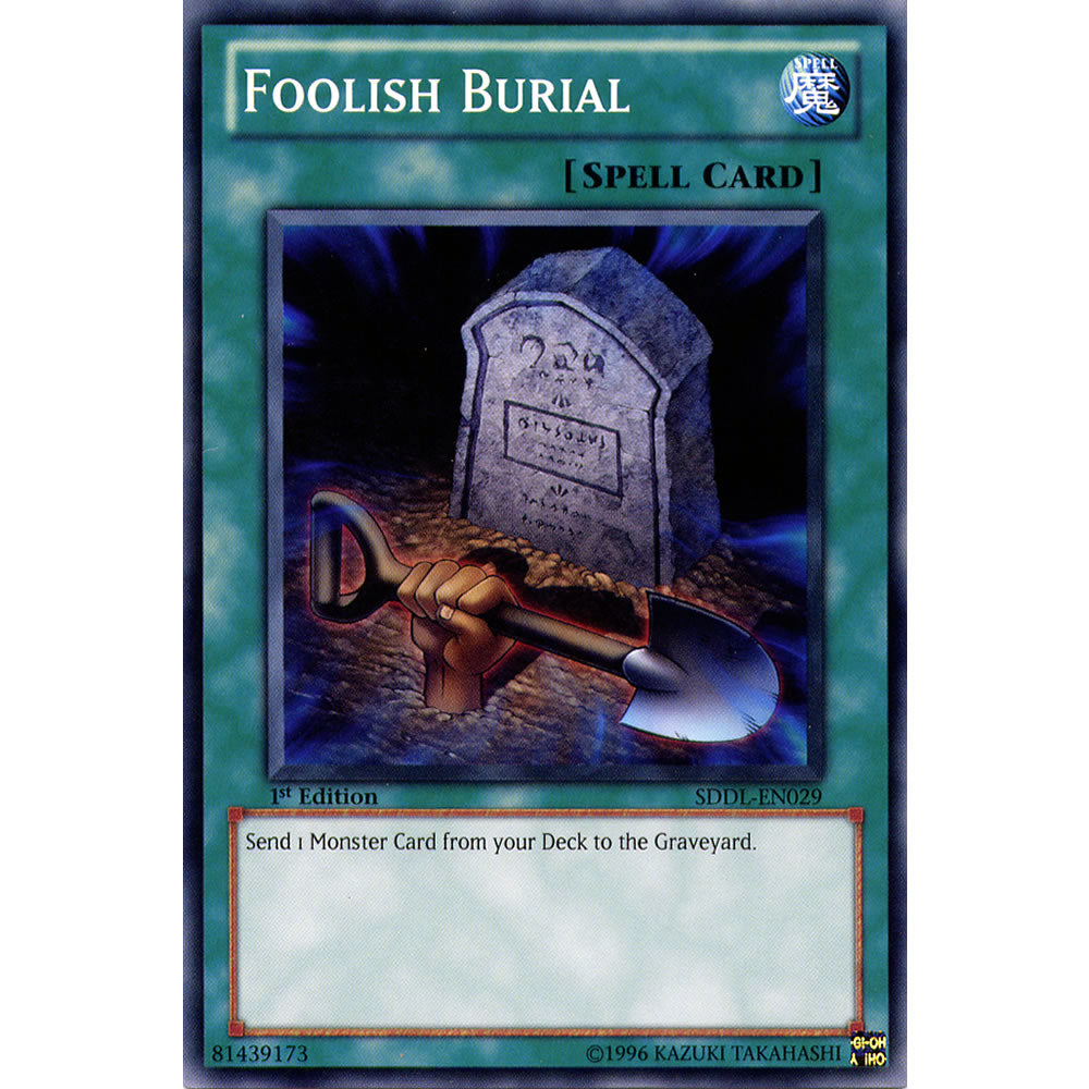 Foolish Burial SDDL-EN029 Yu-Gi-Oh! Card from the Dragunity Legion Set