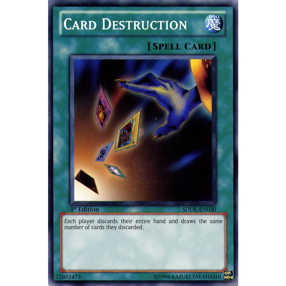 Card Destruction SDDL-EN030 Yu-Gi-Oh! Card from the Dragunity Legion Set