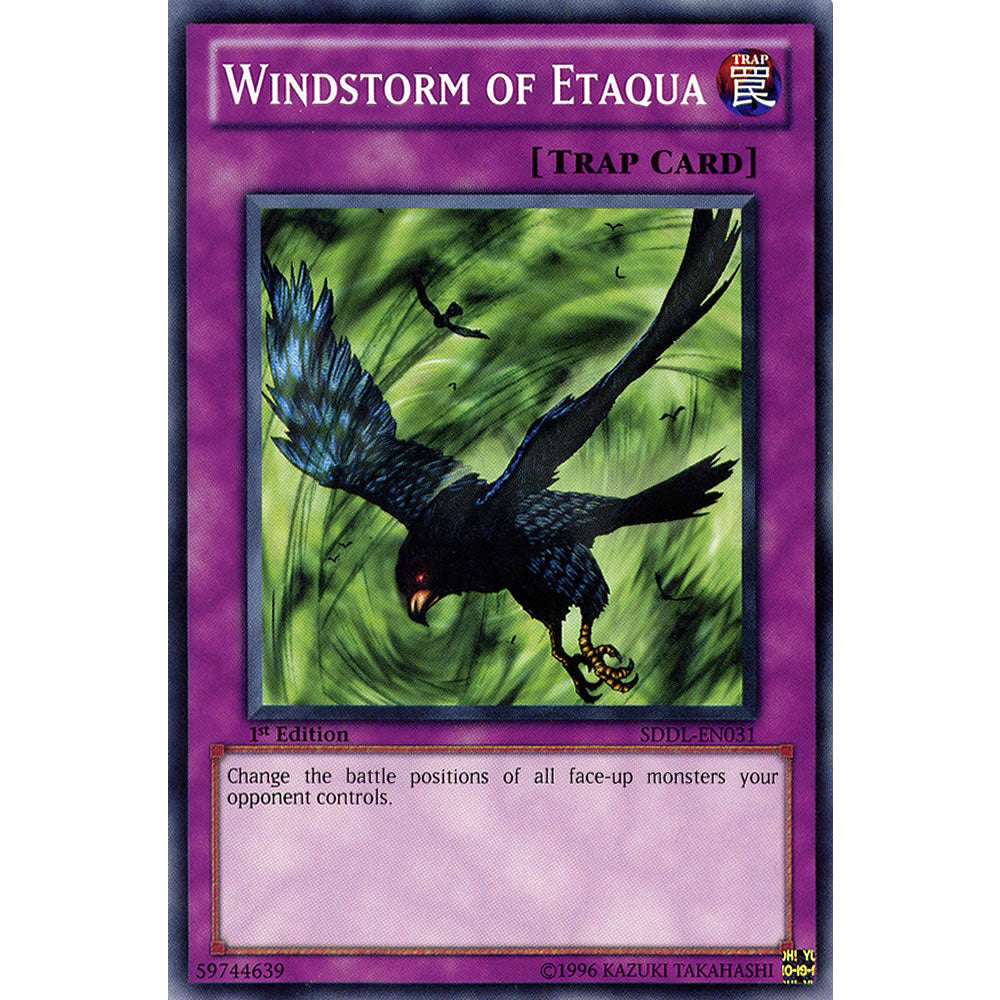 Windstorm of Etaqua SDDL-EN031 Yu-Gi-Oh! Card from the Dragunity Legion Set