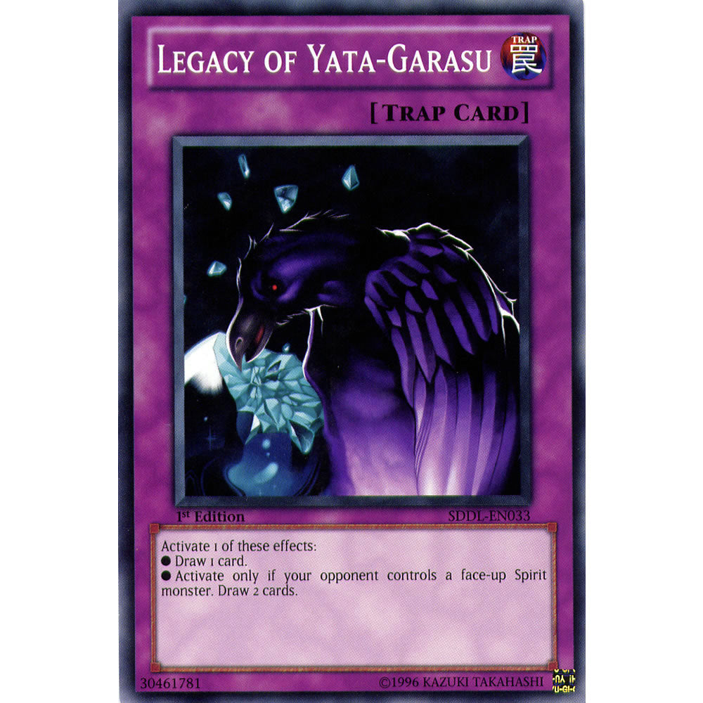Legacy of Yata-Garasu SDDL-EN033 Yu-Gi-Oh! Card from the Dragunity Legion Set