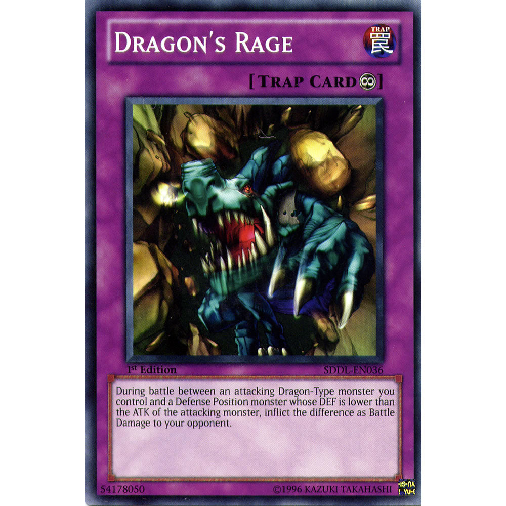 Dragon's Rage SDDL-EN036 Yu-Gi-Oh! Card from the Dragunity Legion Set