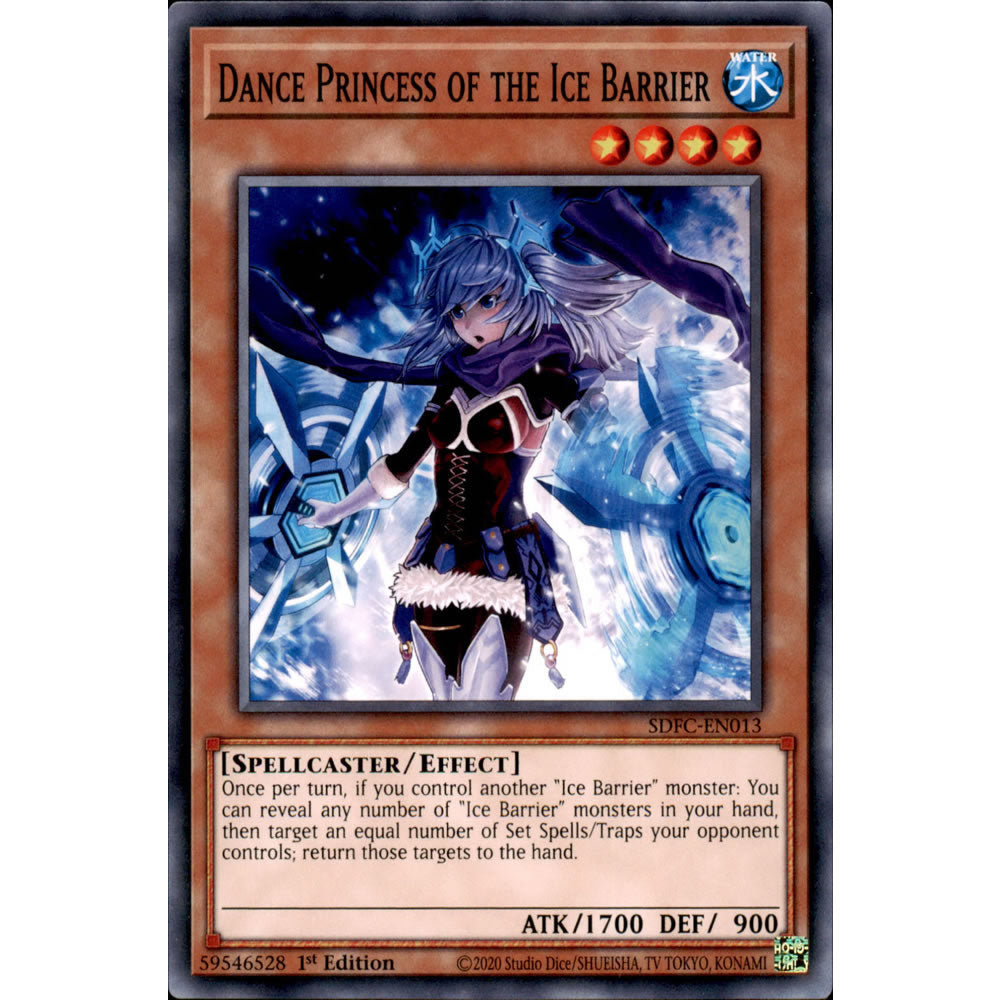 Dance Princess of the Ice Barrier SDFC-EN013 Yu-Gi-Oh! Card from the Freezing Chains Set
