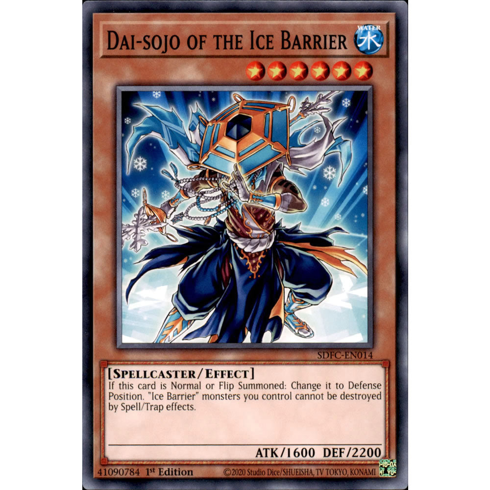 Dai-sojo of the Ice Barrier SDFC-EN014 Yu-Gi-Oh! Card from the Freezing Chains Set
