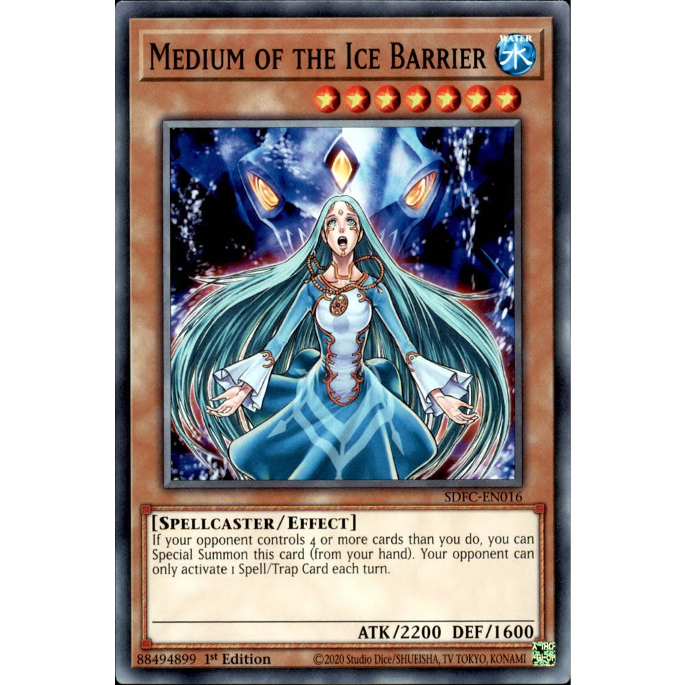 Medium of the Ice Barrier SDFC-EN016 Yu-Gi-Oh! Card from the Freezing Chains Set