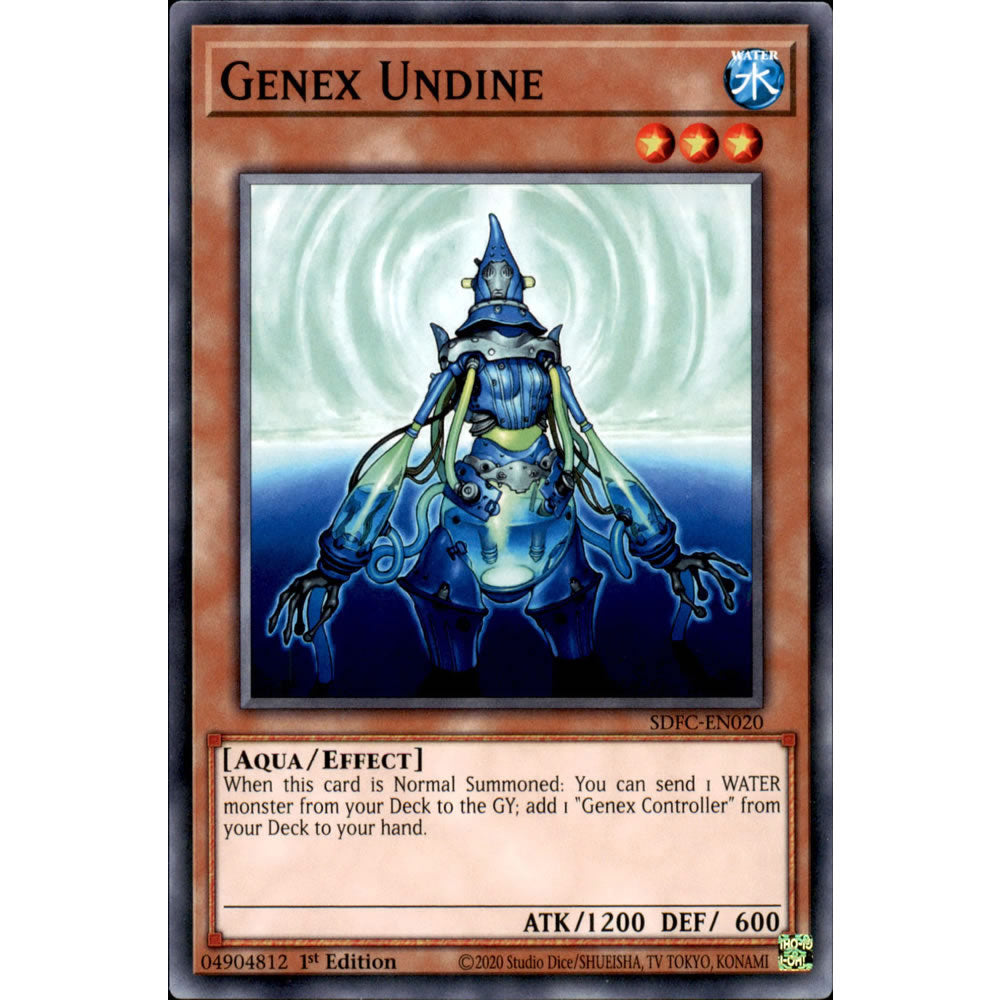 Genex Undine SDFC-EN020 Yu-Gi-Oh! Card from the Freezing Chains Set