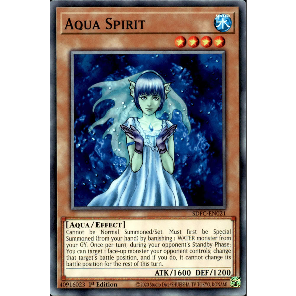 Aqua Spirit SDFC-EN021 Yu-Gi-Oh! Card from the Freezing Chains Set