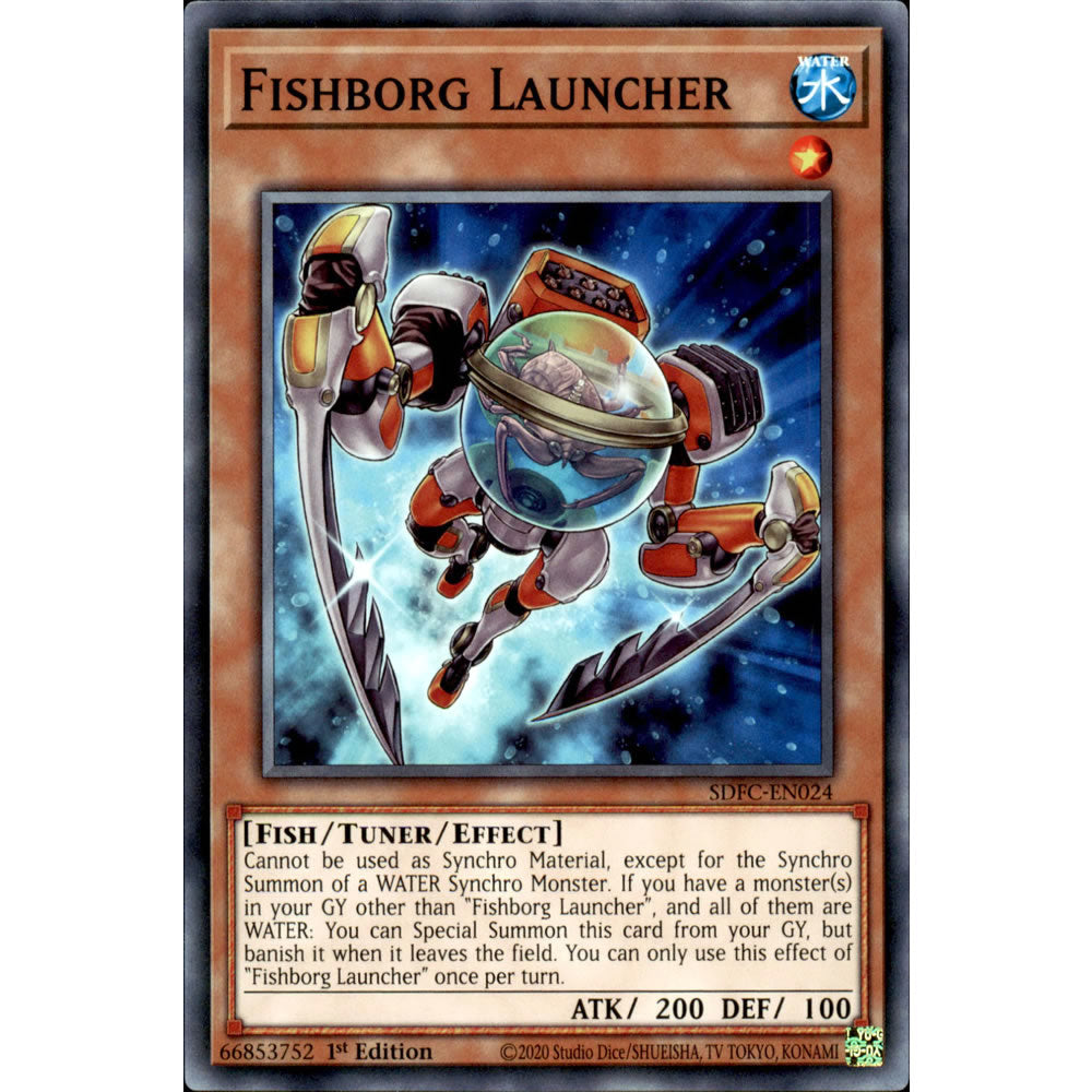 Fishborg Launcher SDFC-EN024 Yu-Gi-Oh! Card from the Freezing Chains Set