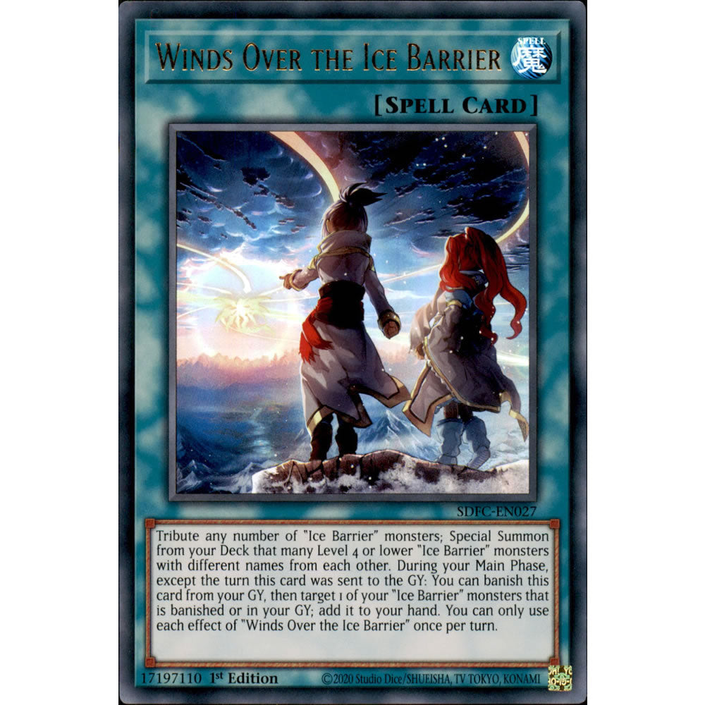 Winds Over the Ice Barrier SDFC-EN027 Yu-Gi-Oh! Card from the Freezing Chains Set