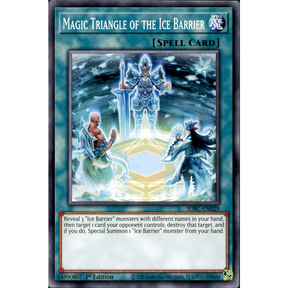 Magic Triangle of the Ice Barrier SDFC-EN029 Yu-Gi-Oh! Card from the Freezing Chains Set