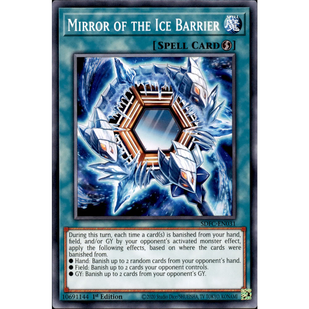 Mirror of the Ice Barrier SDFC-EN031 Yu-Gi-Oh! Card from the Freezing Chains Set