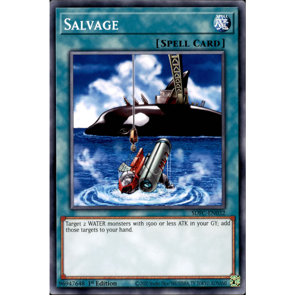 Salvage SDFC-EN032 Yu-Gi-Oh! Card from the Freezing Chains Set