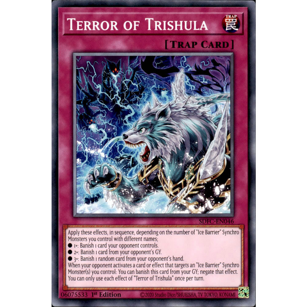 Terror of Trishula SDFC-EN046 Yu-Gi-Oh! Card from the Freezing Chains Set