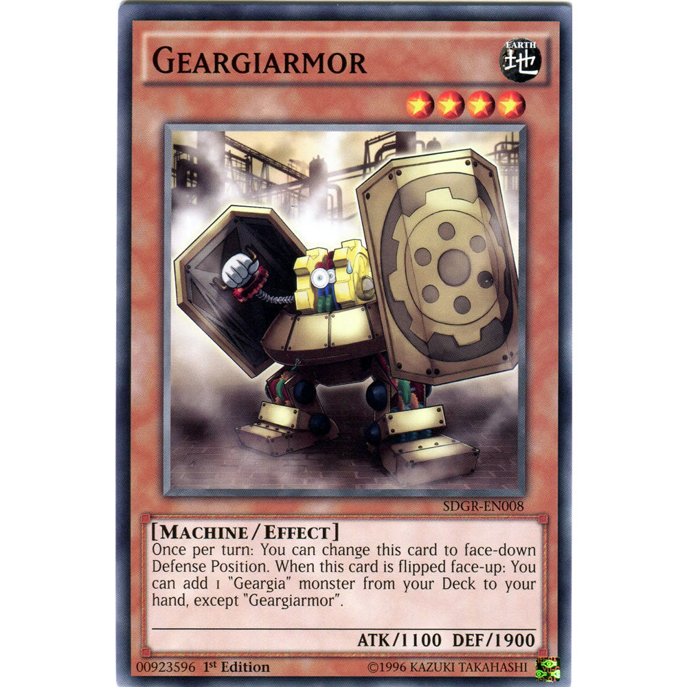 Geargiarmor SDGR-EN008 Yu-Gi-Oh! Card from the Geargia Rampage Set