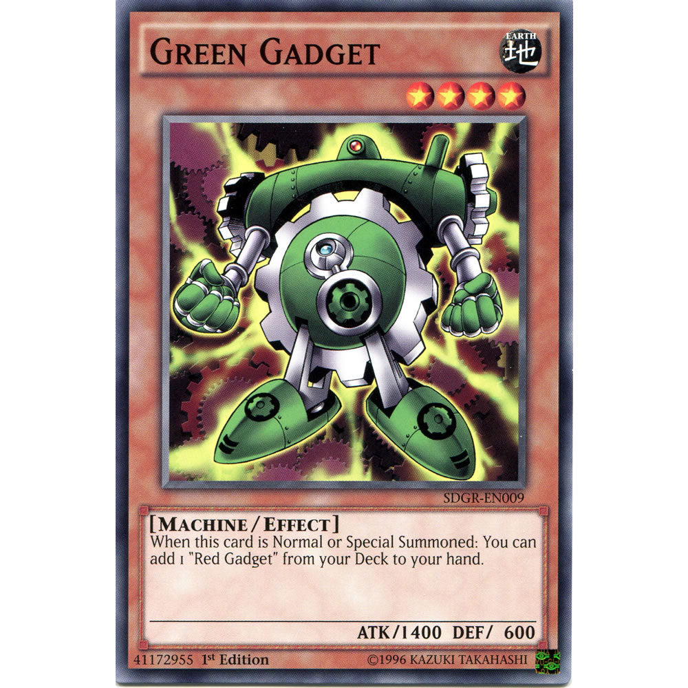 Green Gadget SDGR-EN009 Yu-Gi-Oh! Card from the Geargia Rampage Set