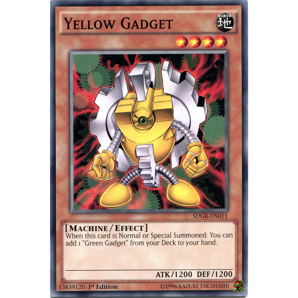 Yellow Gadget SDGR-EN011 Yu-Gi-Oh! Card from the Geargia Rampage Set