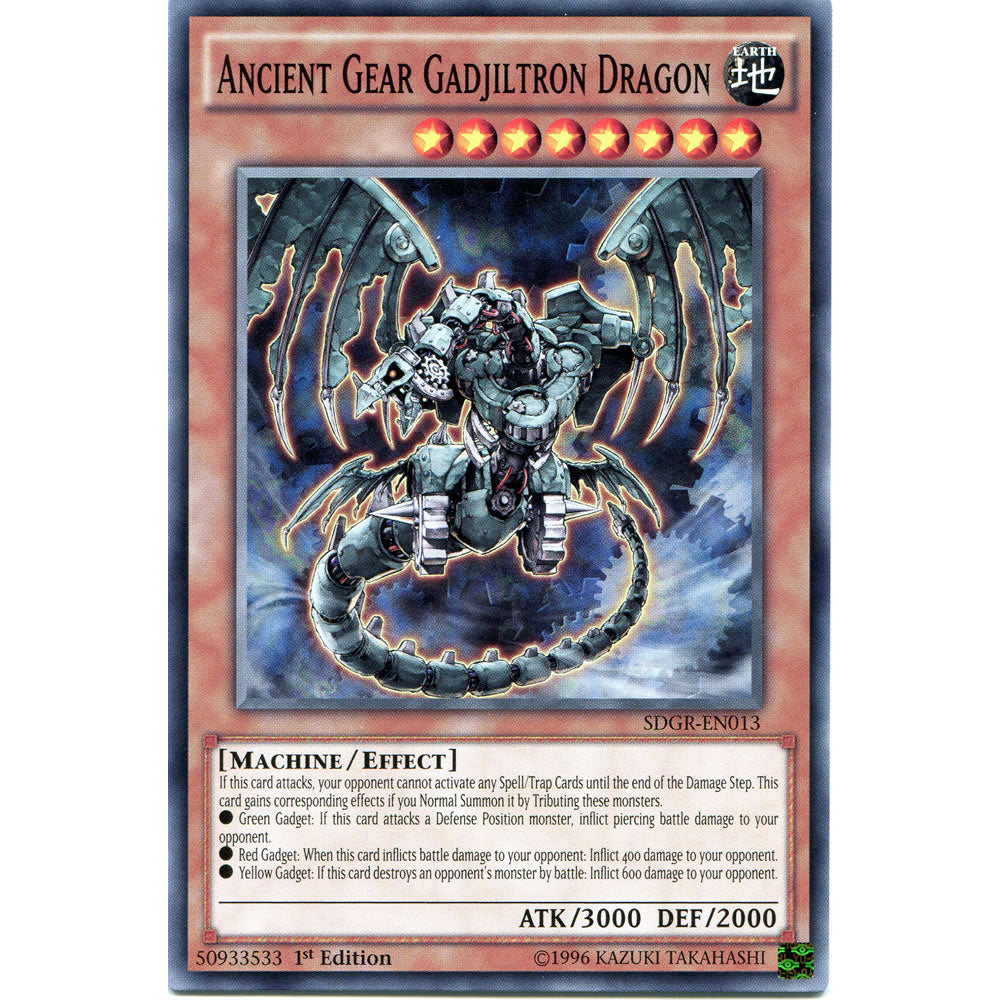 Ancient Gear Gadjiltron Dragon SDGR-EN013 Yu-Gi-Oh! Card from the Geargia Rampage Set