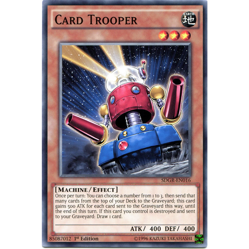 Card Trooper SDGR-EN016 Yu-Gi-Oh! Card from the Geargia Rampage Set
