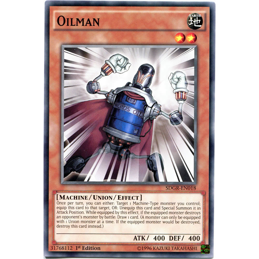 Oilman SDGR-EN018 Yu-Gi-Oh! Card from the Geargia Rampage Set