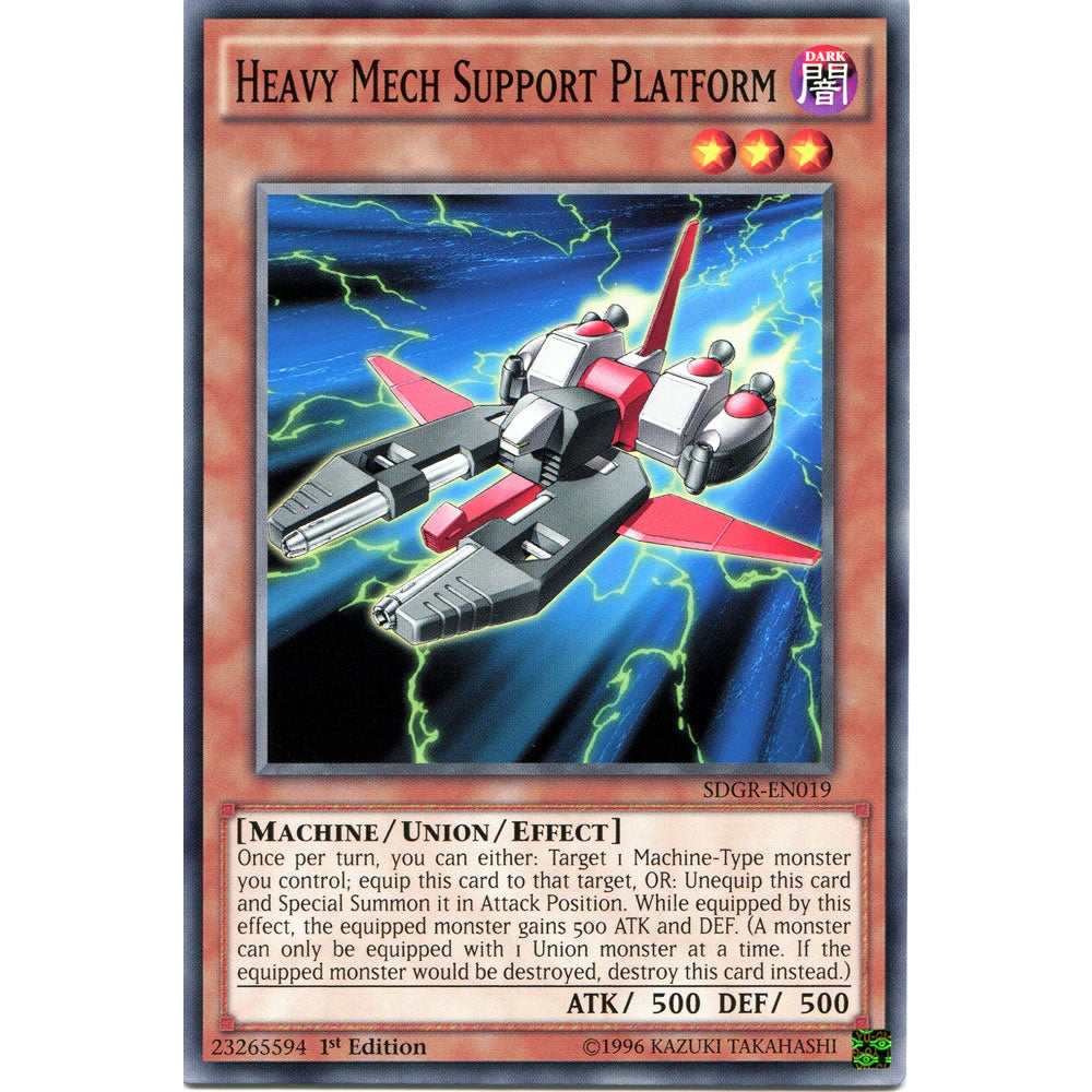 Heavy Mech Support Platform SDGR-EN019 Yu-Gi-Oh! Card from the Geargia Rampage Set