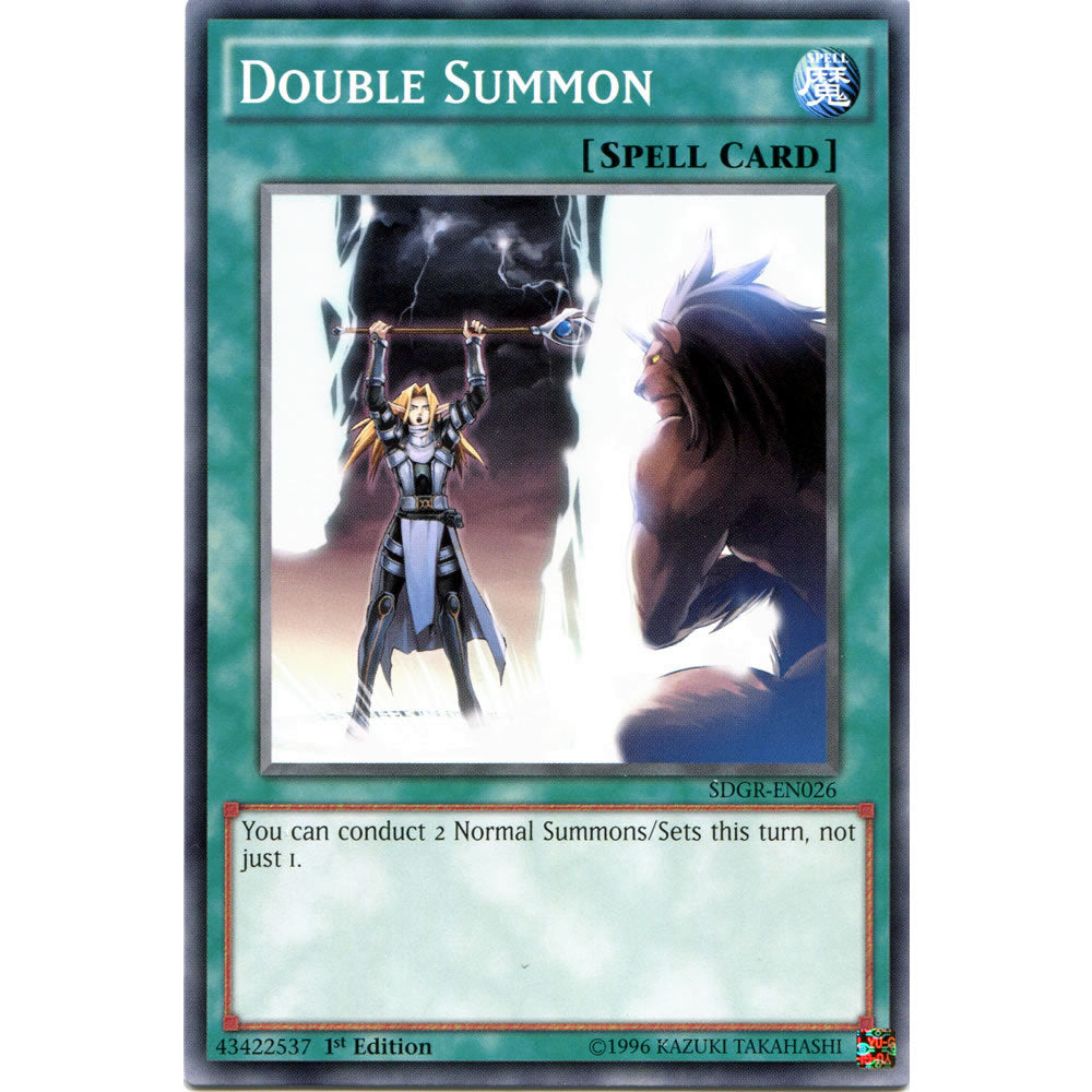 Double Summon SDGR-EN026 Yu-Gi-Oh! Card from the Geargia Rampage Set