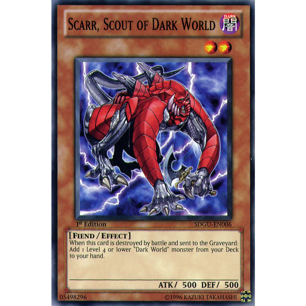 Scarr, Scout of Dark World SDGU-EN006 Yu-Gi-Oh! Card from the Gates of the Underworld Set