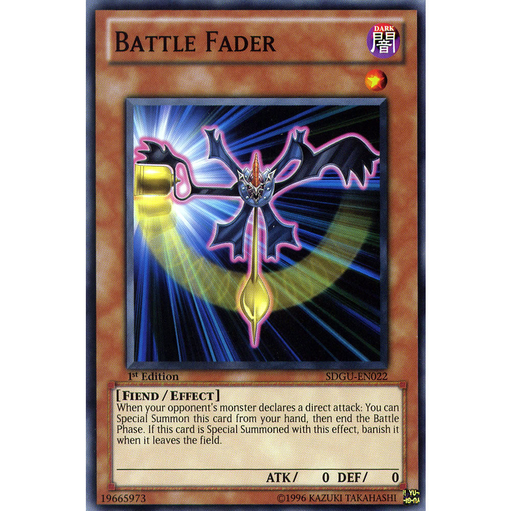 Battle Fader SDGU-EN022 Yu-Gi-Oh! Card from the Gates of the Underworld Set