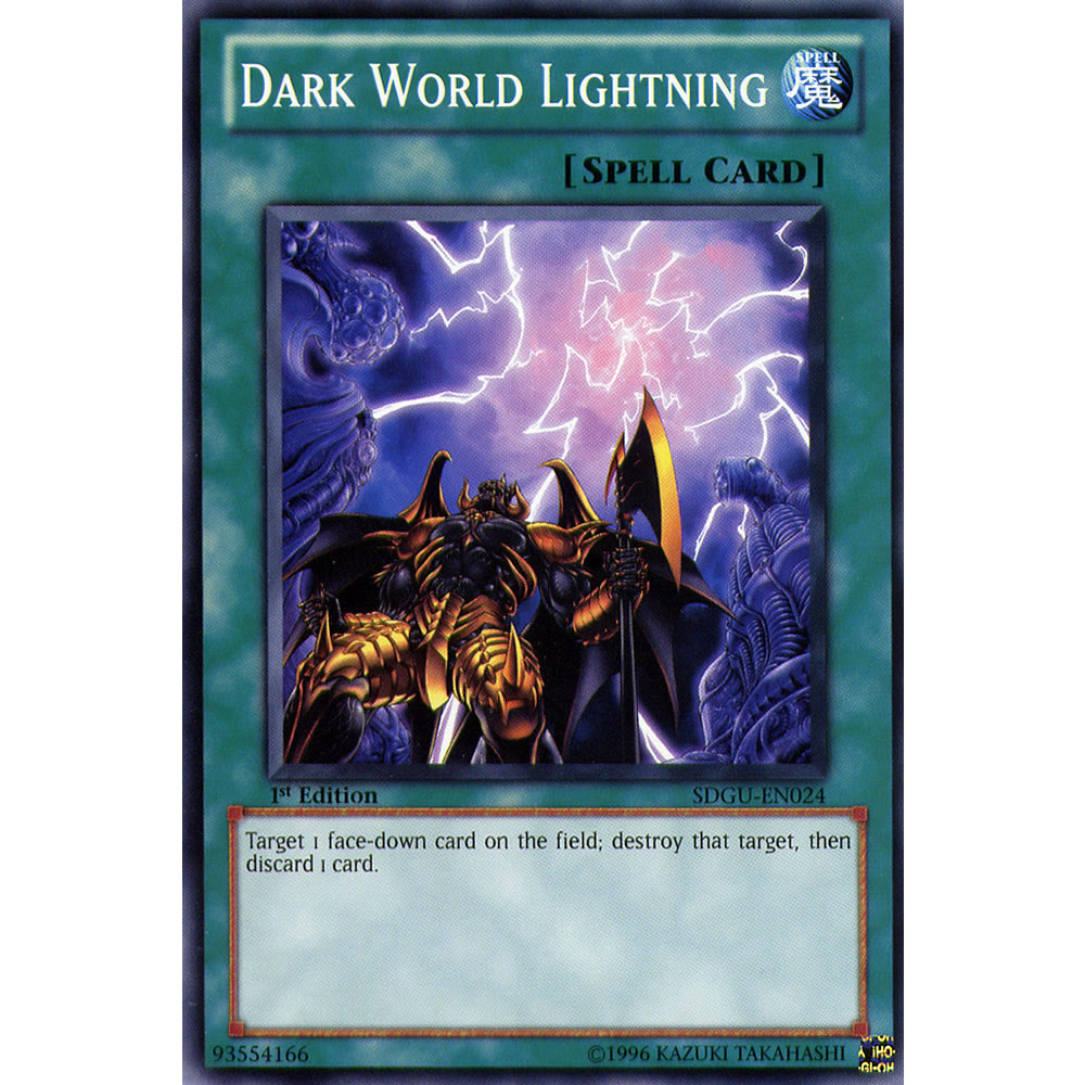 Dark World of Lightning SDGU-EN024 Yu-Gi-Oh! Card from the Gates of the Underworld Set