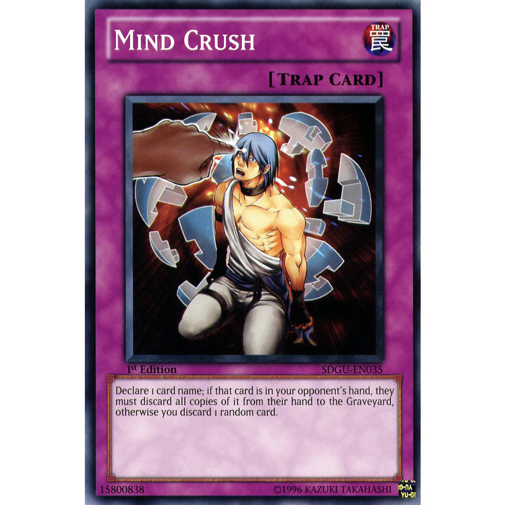Mind Crush SDGU-EN035 Yu-Gi-Oh! Card from the Gates of the Underworld Set