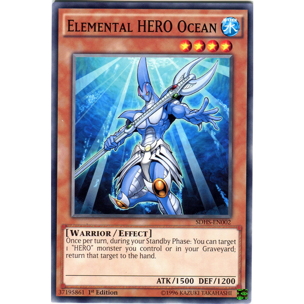 Elemental HERO Ocean SDHS-EN002 Yu-Gi-Oh! Card from the Hero Strike Set