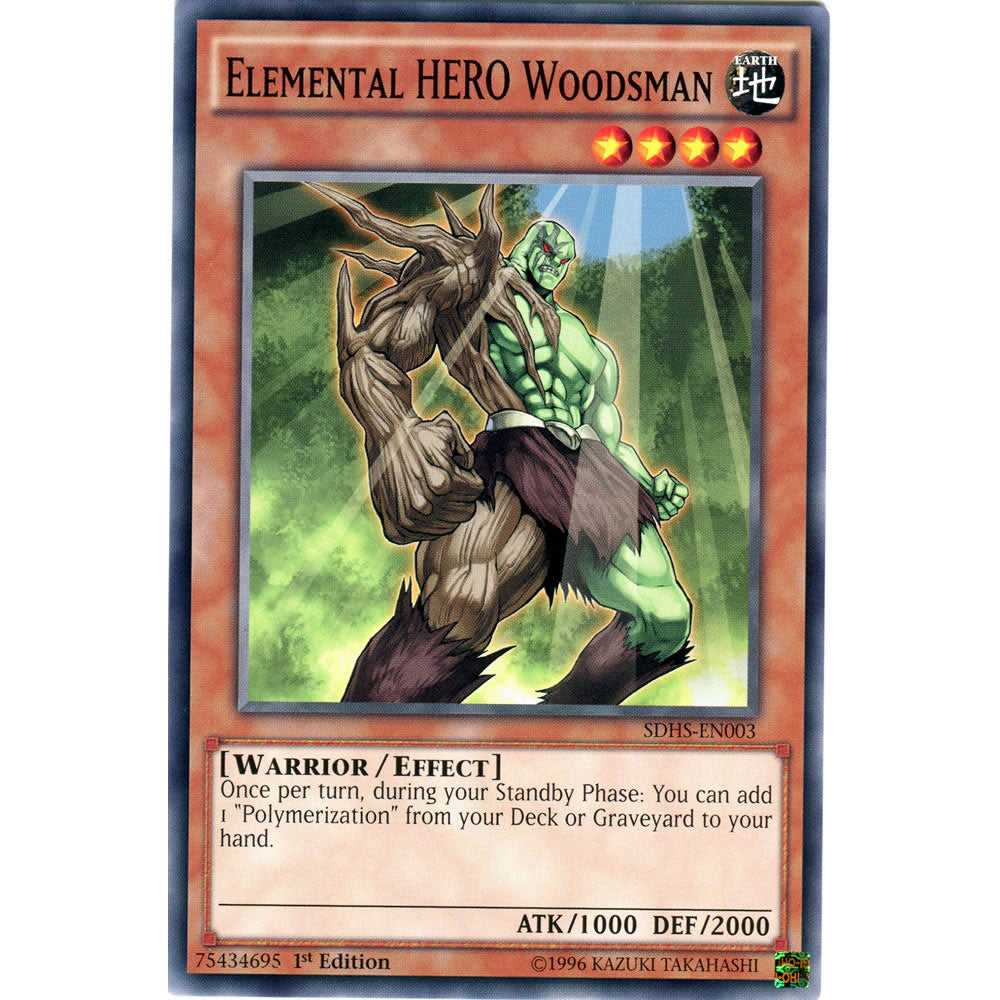Elemental HERO Woodsman SDHS-EN003 Yu-Gi-Oh! Card from the Hero Strike Set