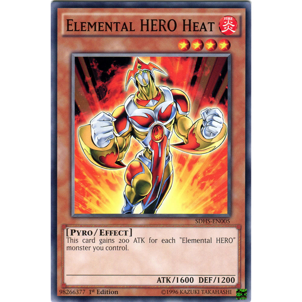 Elemental HERO Heat SDHS-EN005 Yu-Gi-Oh! Card from the Hero Strike Set