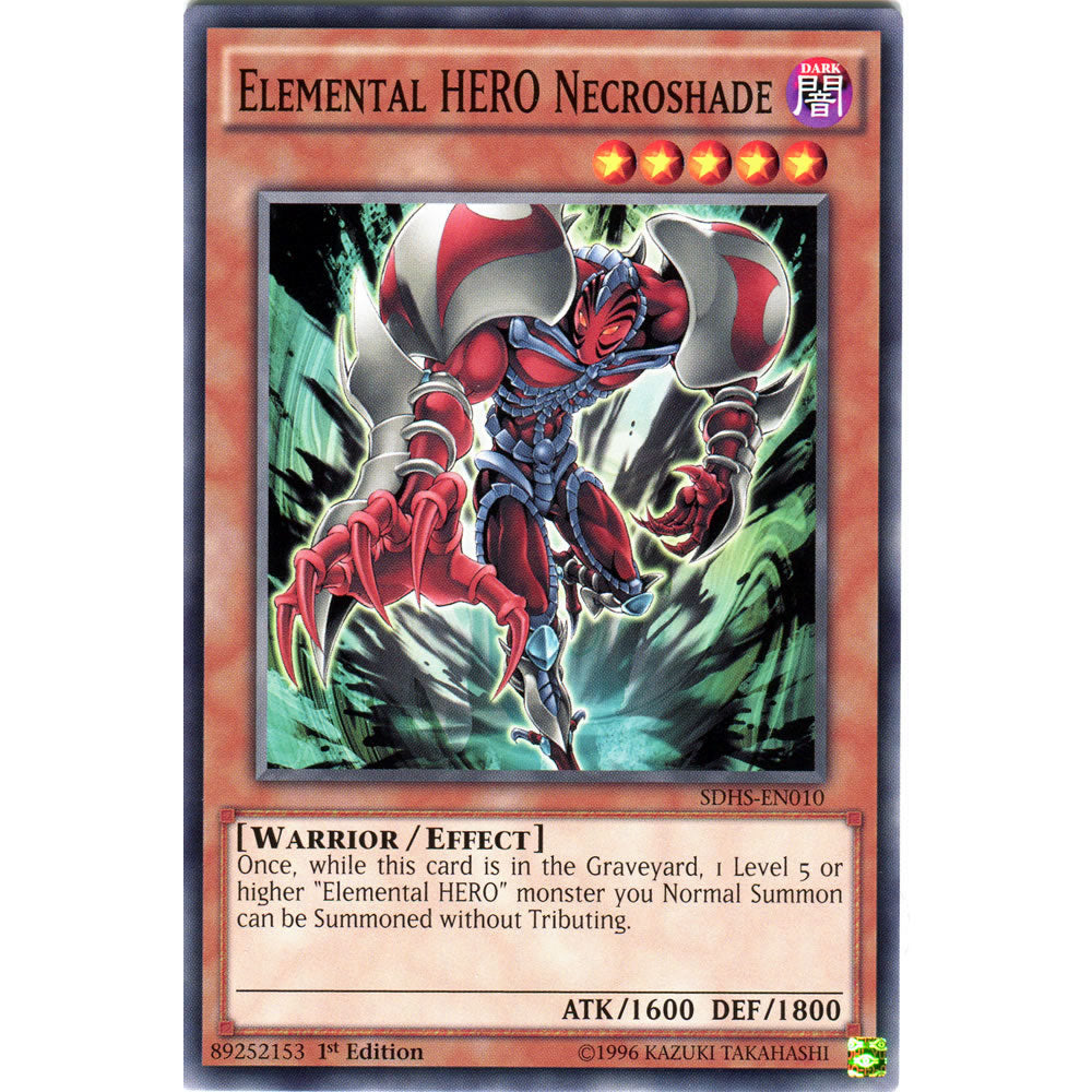 Elemental HERO Necroshade SDHS-EN010 Yu-Gi-Oh! Card from the Hero Strike Set
