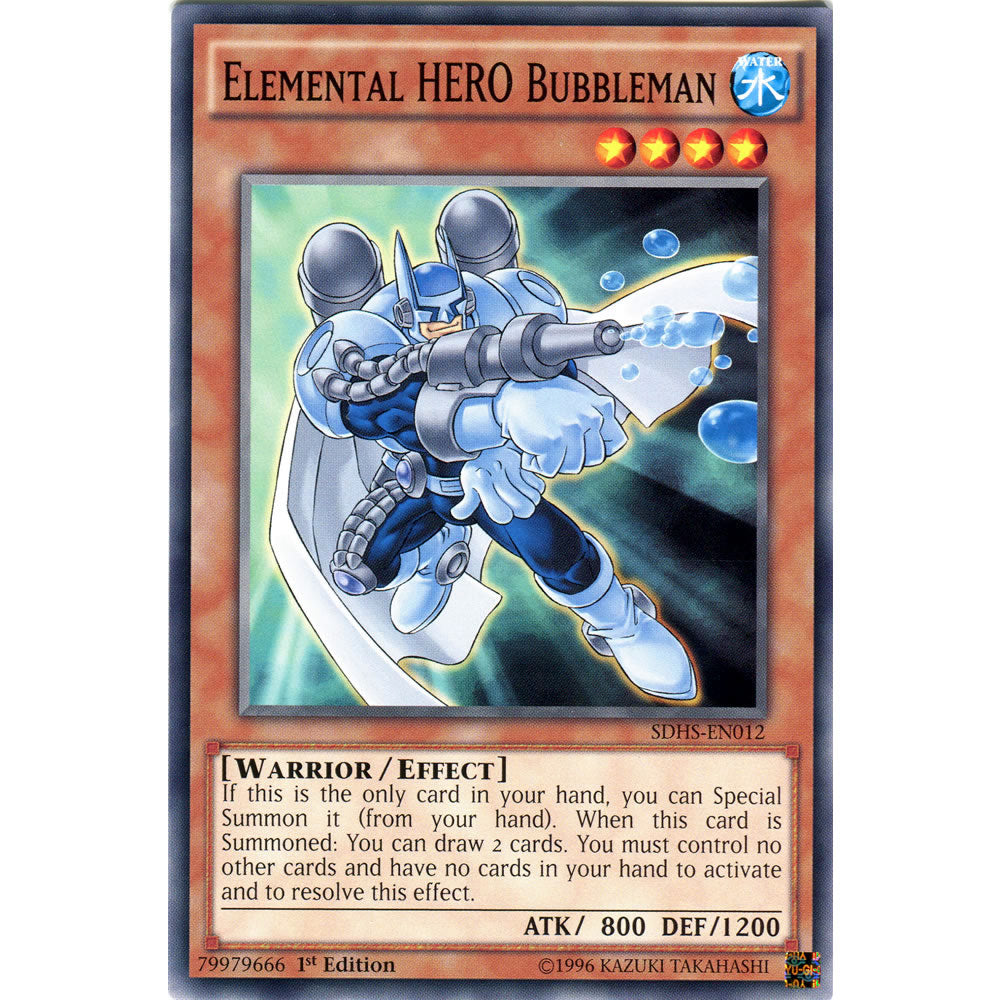 Elemental HERO Bubbleman SDHS-EN012 Yu-Gi-Oh! Card from the Hero Strike Set