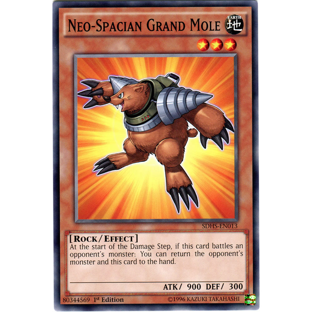 Neo-Spacian Grand Mole SDHS-EN013 Yu-Gi-Oh! Card from the Hero Strike Set