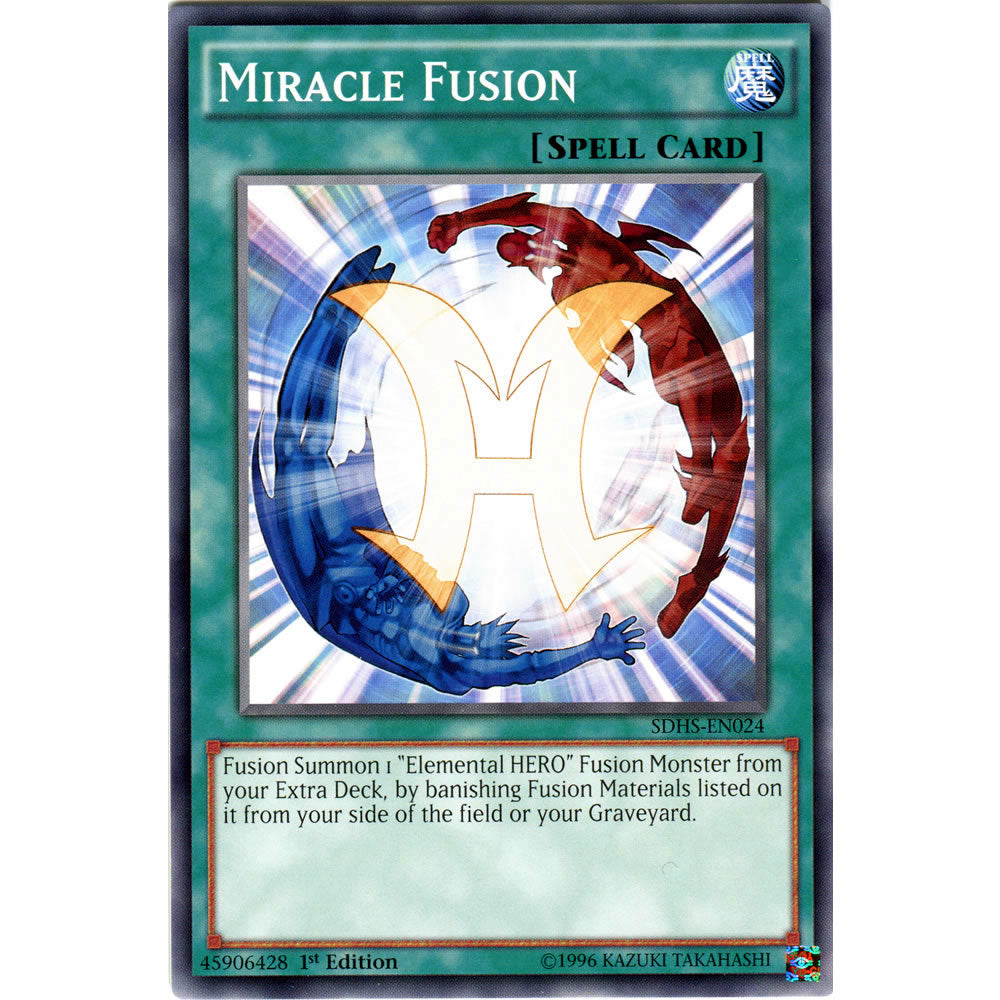 Miracle Fusion SDHS-EN024 Yu-Gi-Oh! Card from the Hero Strike Set