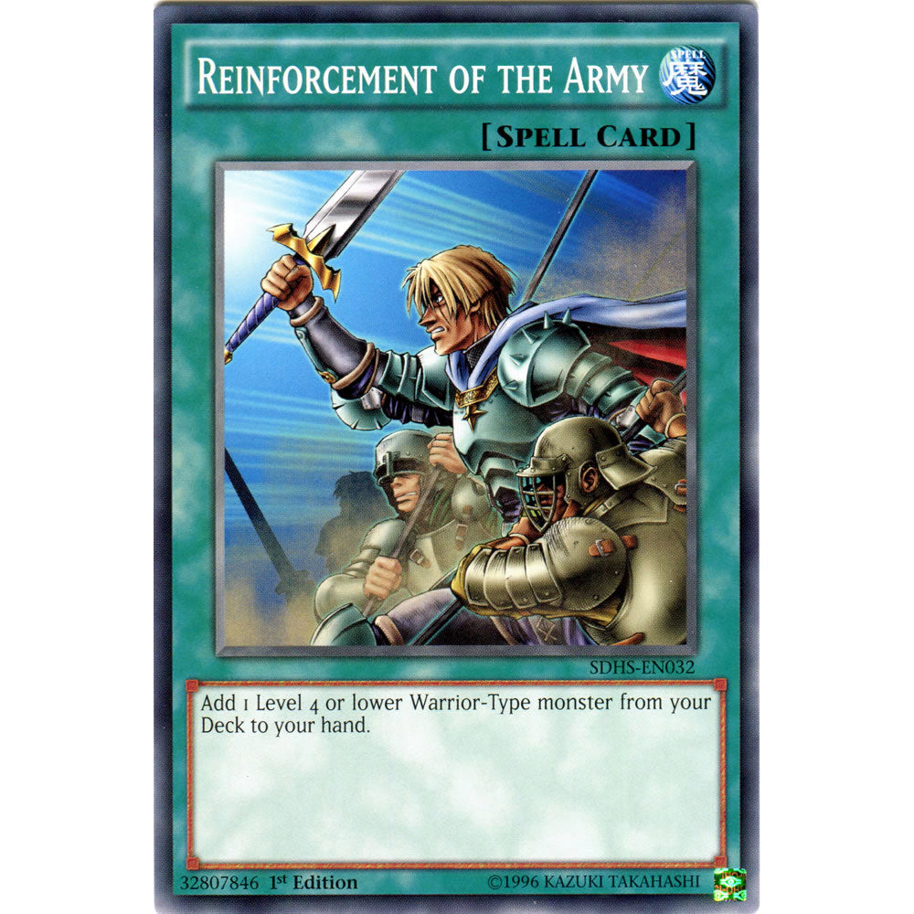 Reinforcement of the Army SDHS-EN032 Yu-Gi-Oh! Card from the Hero Strike Set