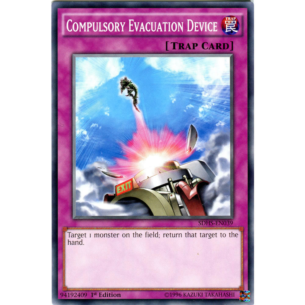 Compulsory Evacuation Device SDHS-EN039 Yu-Gi-Oh! Card from the Hero Strike Set