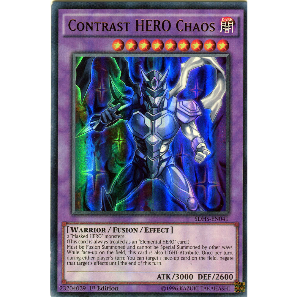 Contrast HERO Chaos SDHS-EN041 Yu-Gi-Oh! Card from the Hero Strike Set