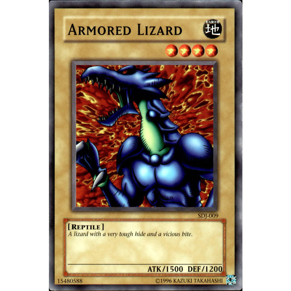 Armored Lizard SDJ-009 Yu-Gi-Oh! Card from the Joey Set