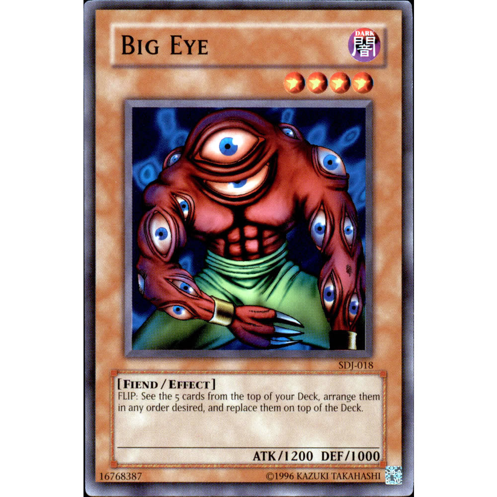 Big Eye SDJ-018 Yu-Gi-Oh! Card from the Joey Set