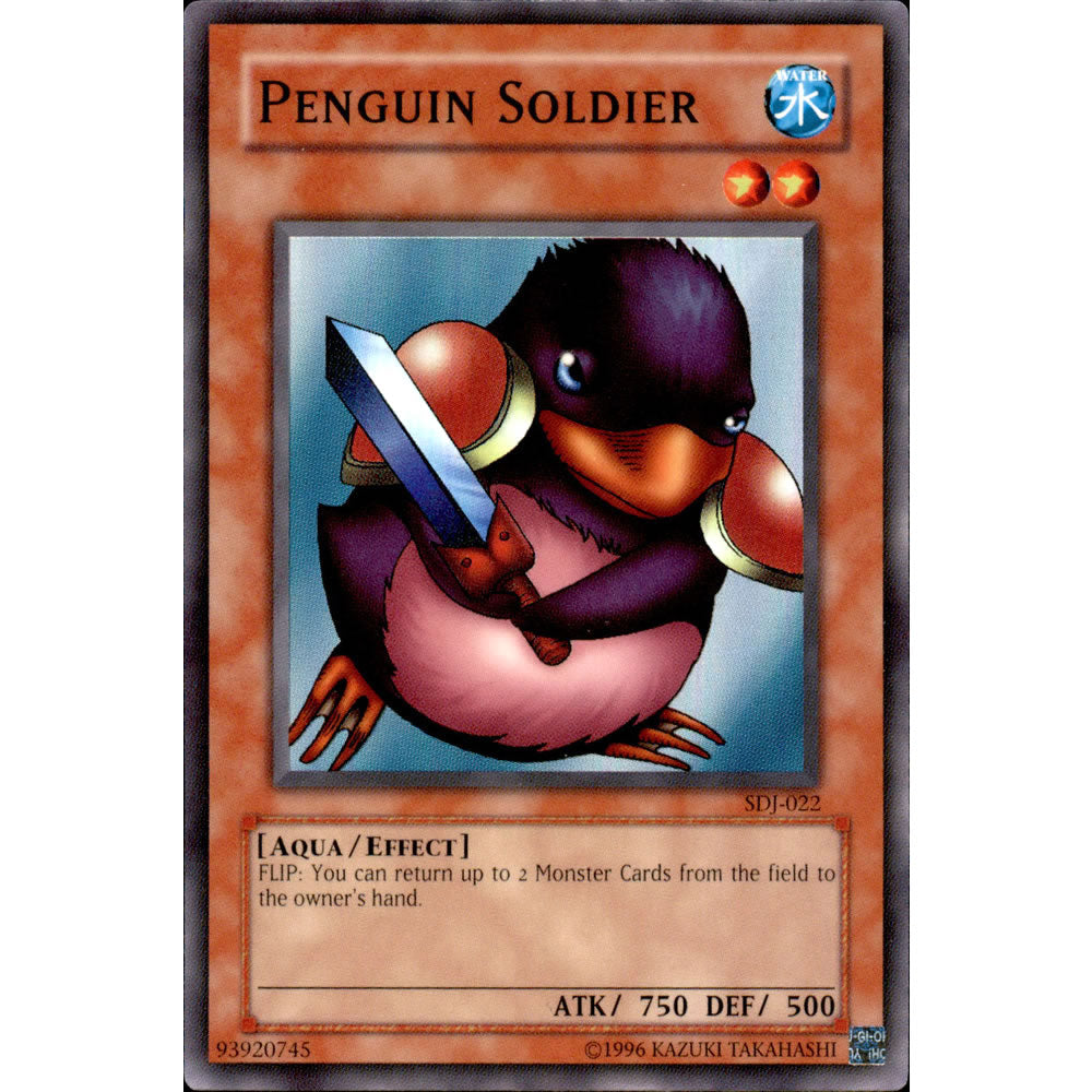 Penguin Soldier SDJ-022 Yu-Gi-Oh! Card from the Joey Set